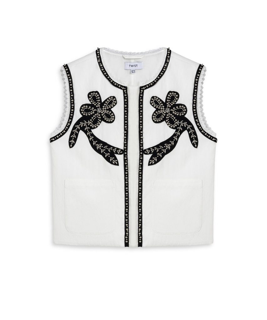 TWIST Floral Patch'li Yelek TS1260007027