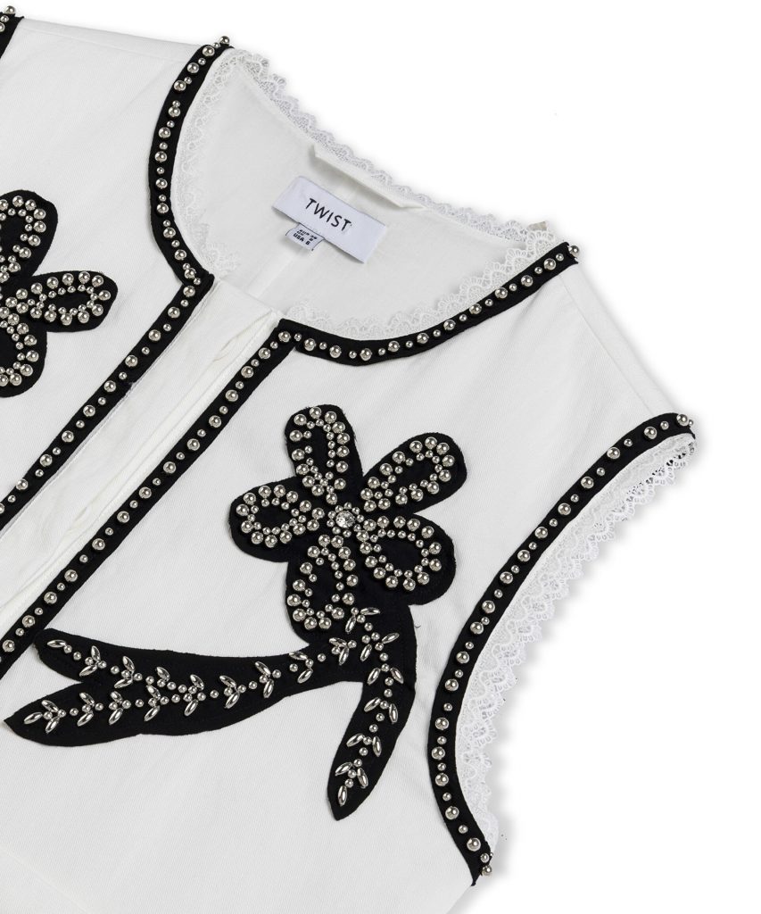 TWIST Floral Patch'li Yelek TS1260007027