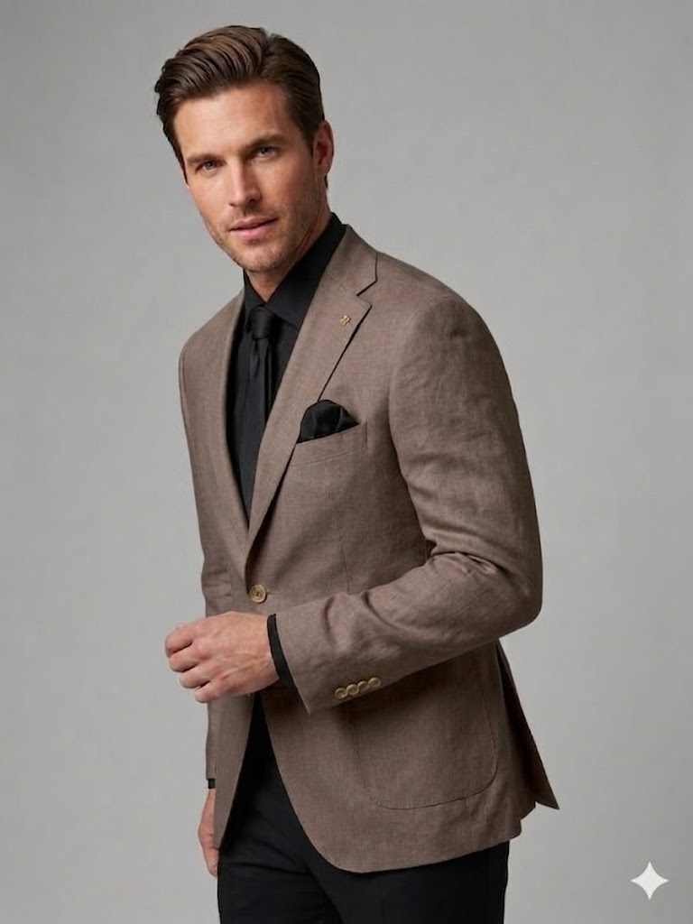 HAVAN Erkek Slim Fit Günlük ve Klasik Blazer 2V26F0054 - VİZON