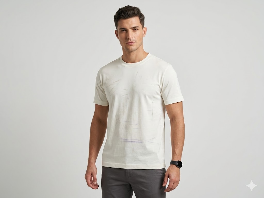 XINT Erkek Bisiklet Yaka Baskılı Kısa Kollu T-Shirt 502301