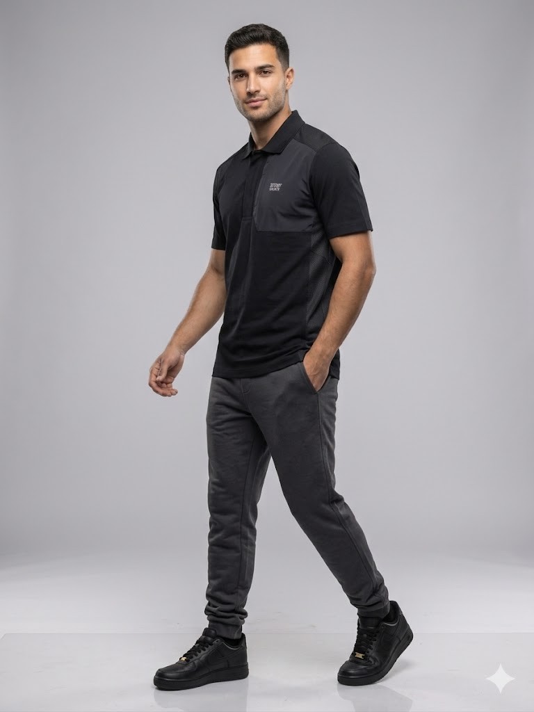 XINT Erkek Polo Yaka Basic T-Shirt 502305