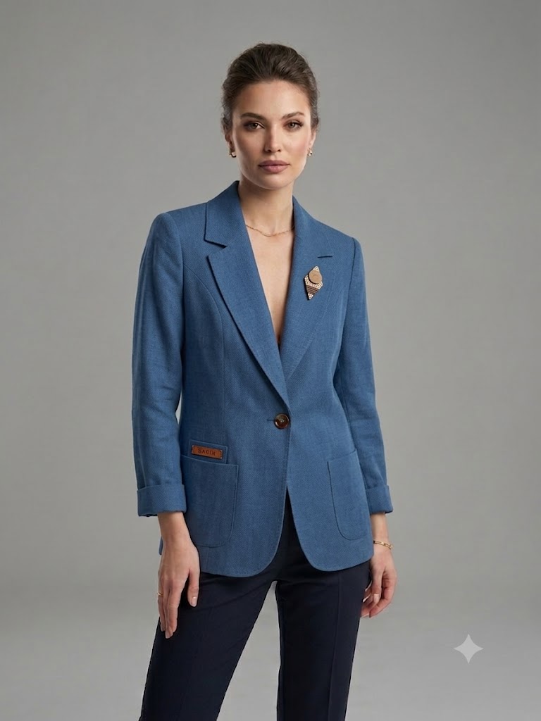 BABİLON SASİN Blazer Ceket 7736 - Lacivert