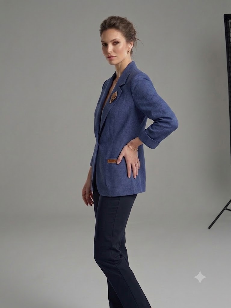 BABİLON SASİN Blazer Ceket 7736 - Lacivert
