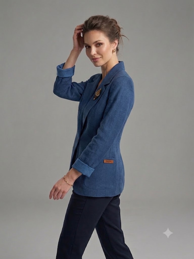 BABİLON SASİN Blazer Ceket 7736 - Lacivert