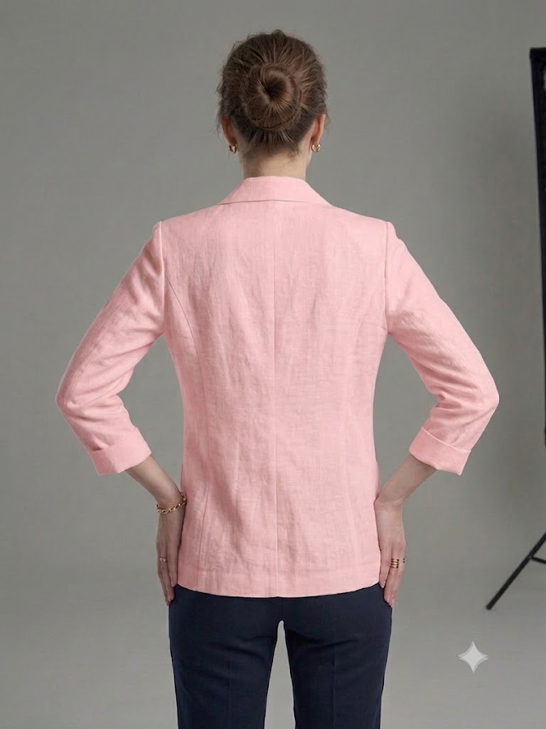 BABİLON SASİN Blazer Ceket 7736 - PUDRA