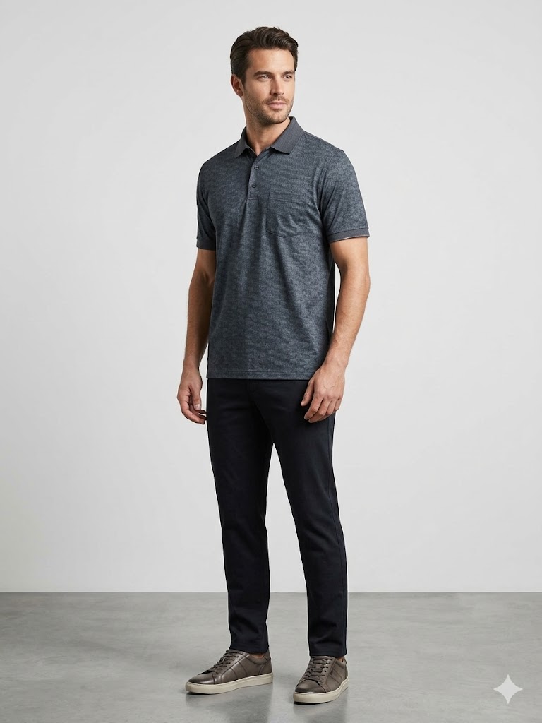 Centilmen Erkek Polo Yaka Casual T-Shirt 2617023 - ANTRASİT