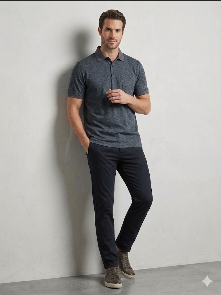 Centilmen Erkek Polo Yaka Casual T-Shirt 2617023 - ANTRASİT