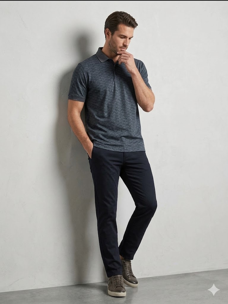 Centilmen Erkek Polo Yaka Casual T-Shirt 2617023 - ANTRASİT