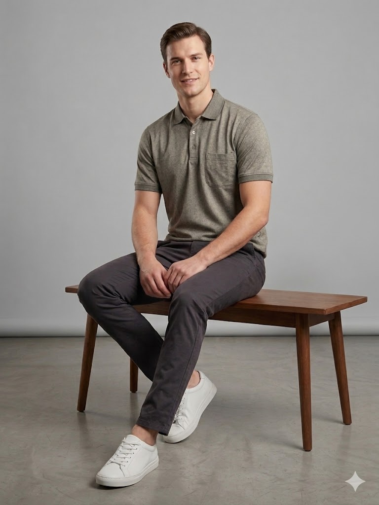 Centilmen Erkek Polo Yaka Casual T-Shirt 2617023 - HAKİ