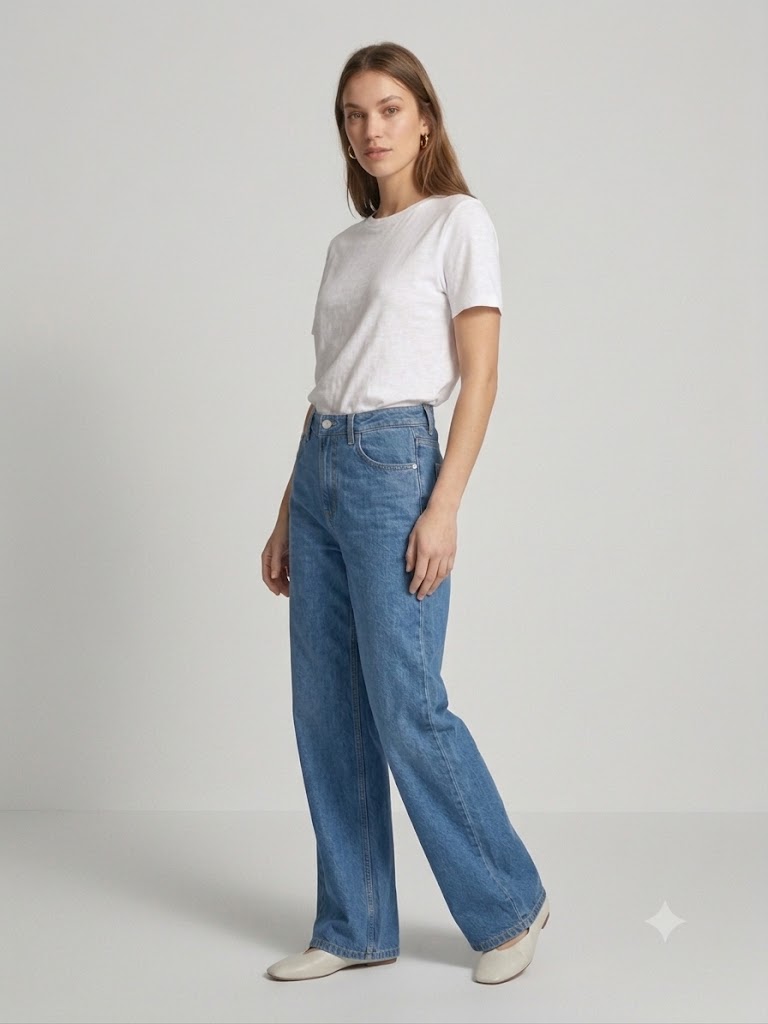 FEVER Klasik Bol Paça Kot Pantolon12053