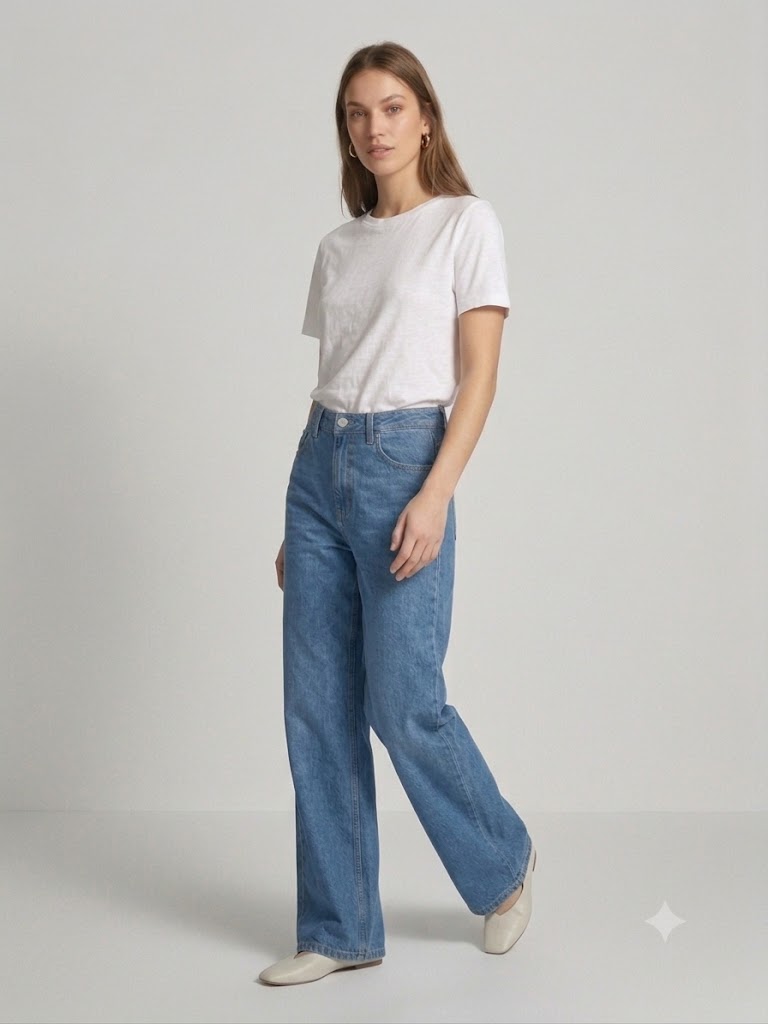 FEVER Klasik Bol Paça Kot Pantolon12053