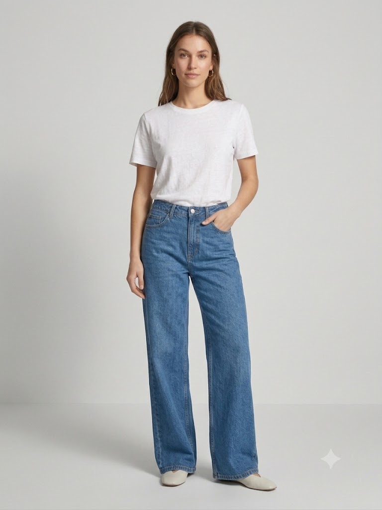 FEVER Klasik Bol Paça Kot Pantolon12053