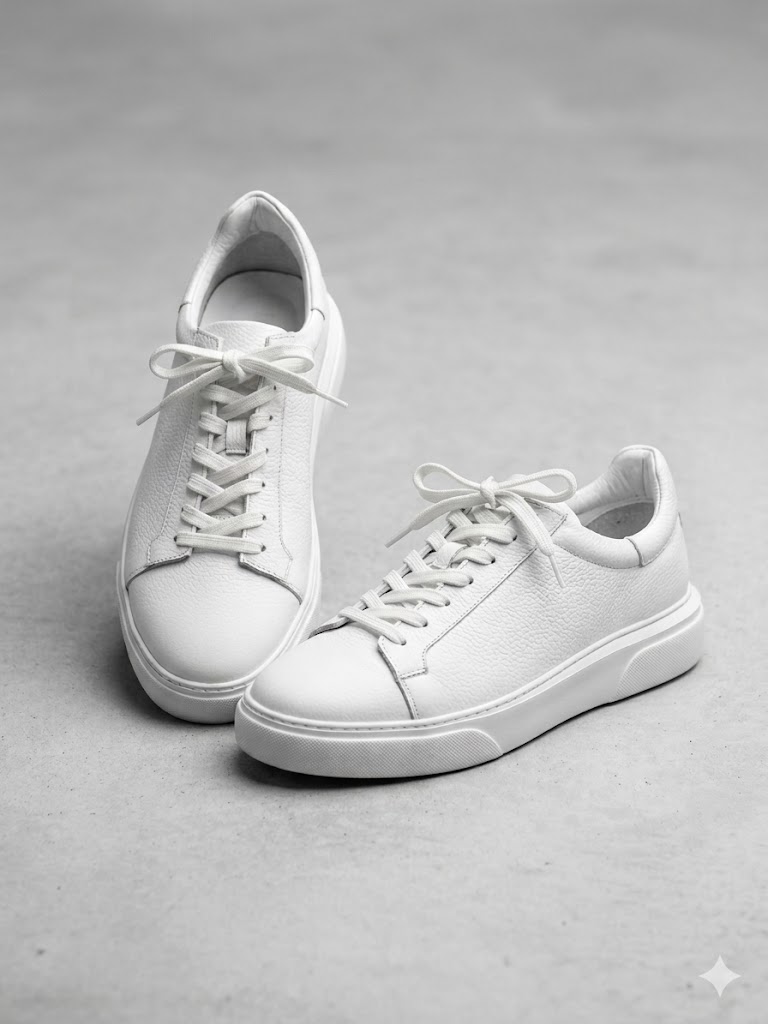 GOSSİ Erkek Deri Sneaker Ayakkabı 2501 - Beyaz