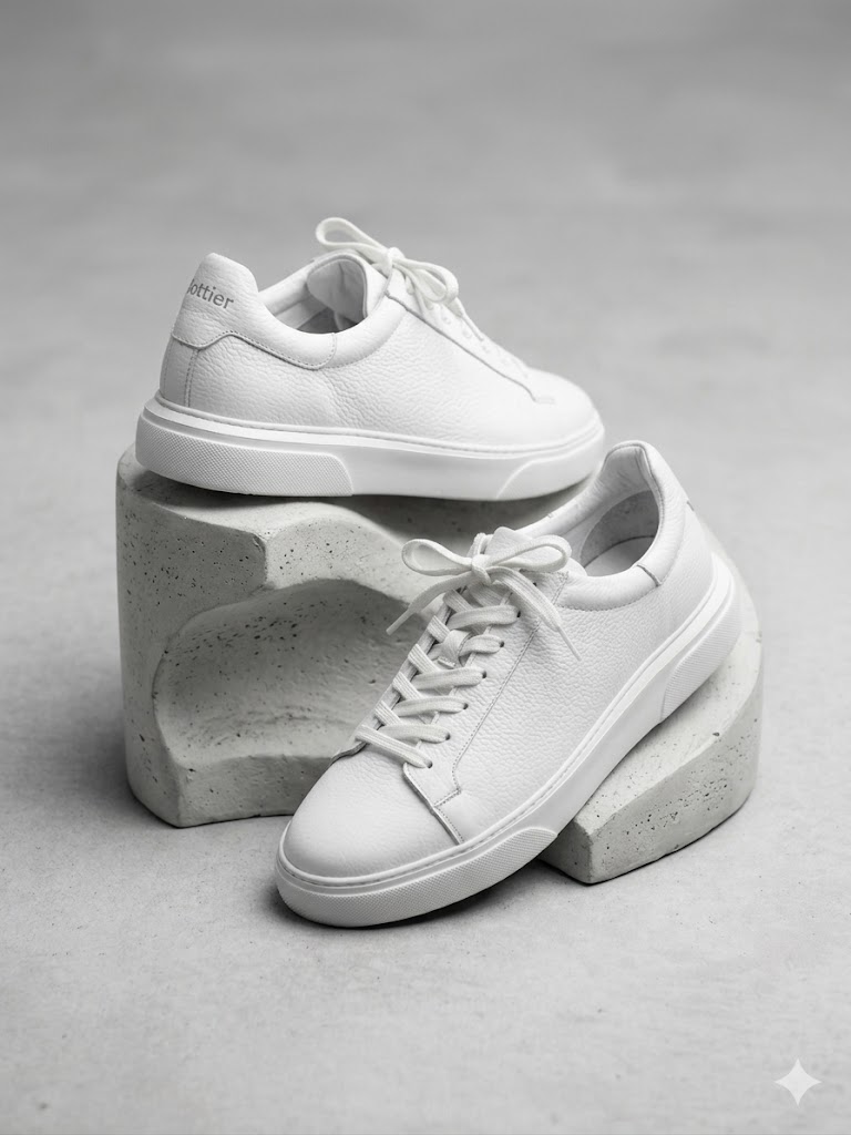 GOSSİ Erkek Deri Sneaker Ayakkabı 2501 - Beyaz