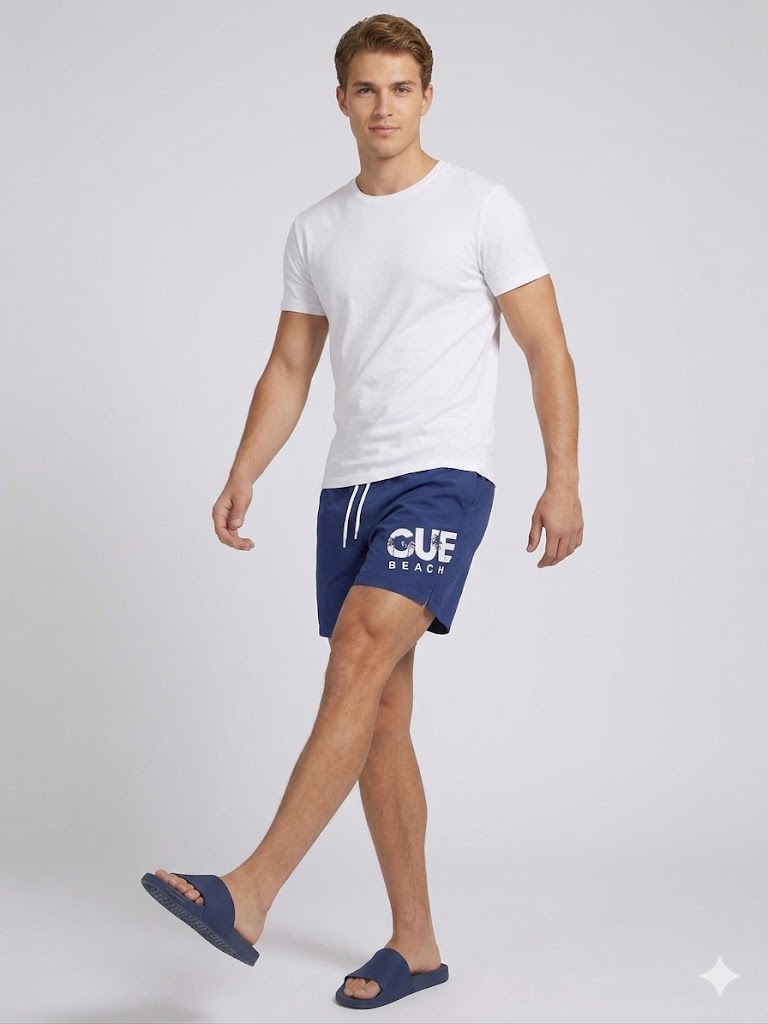 GUESS Beach Erkek Deniz Şortu Mayo F5GT27WG2E2 - Lacivert
