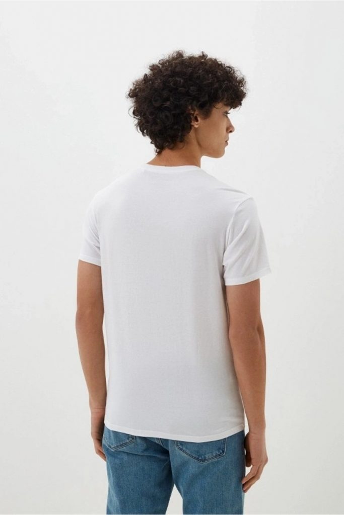 GUESS Erkek Marka Logolu Pamuklu Günlük Kullanıma Uygun T-Shirt M2GI68KBA60-G011 - Beyaz