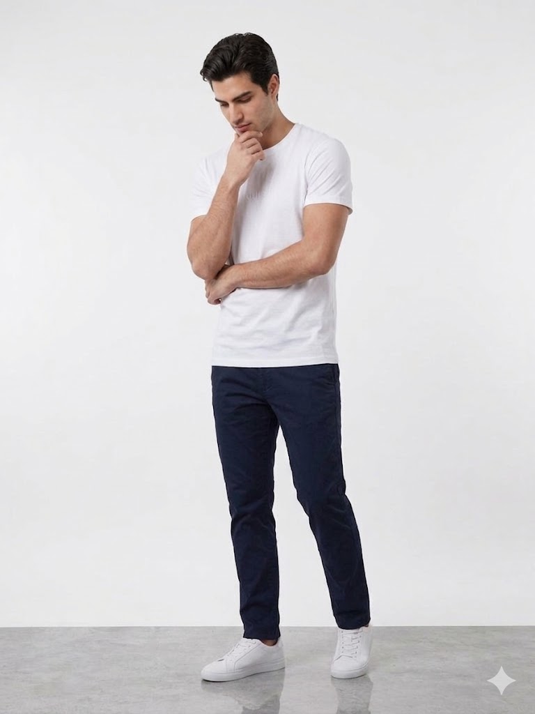 GUESS Bisiklet Yaka Kısa Kollu Basic T-Shirt M2YI72I3Z14 - Beyaz