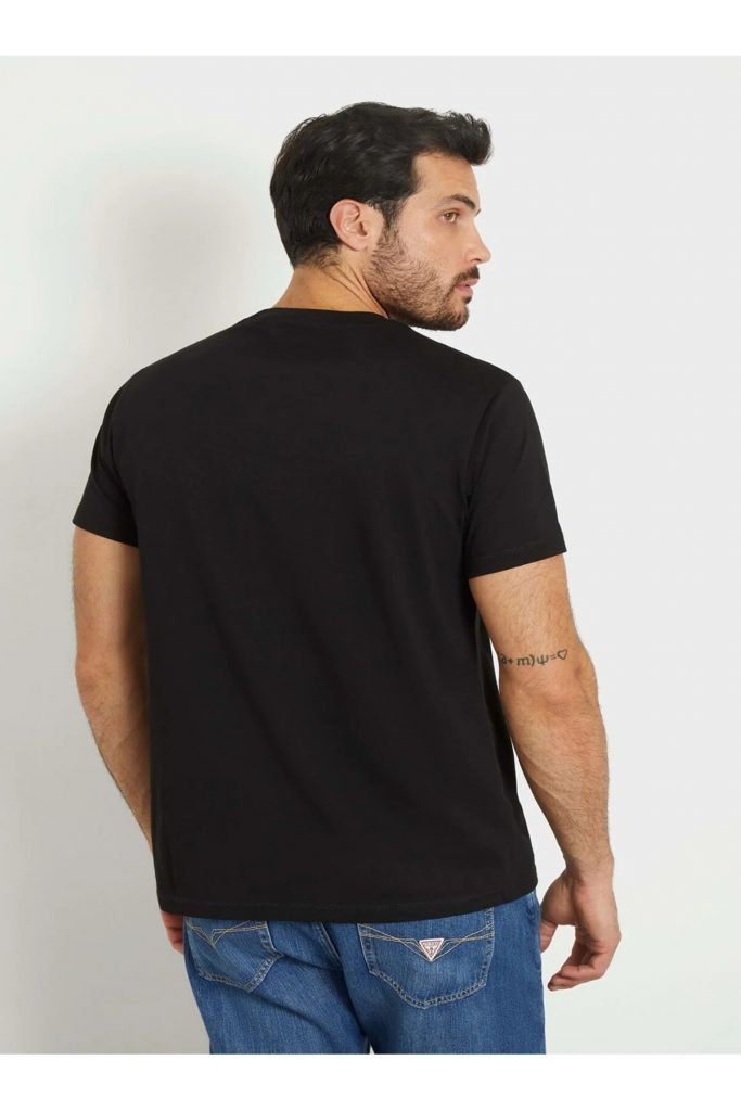 GUESS Yazılı T-shirt M4GI62I3Z14 - Siyah