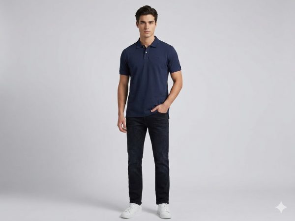 GUESS Erkek Polo Yaka Kısa Kollu Basic T-Shirt M6GP18K3086