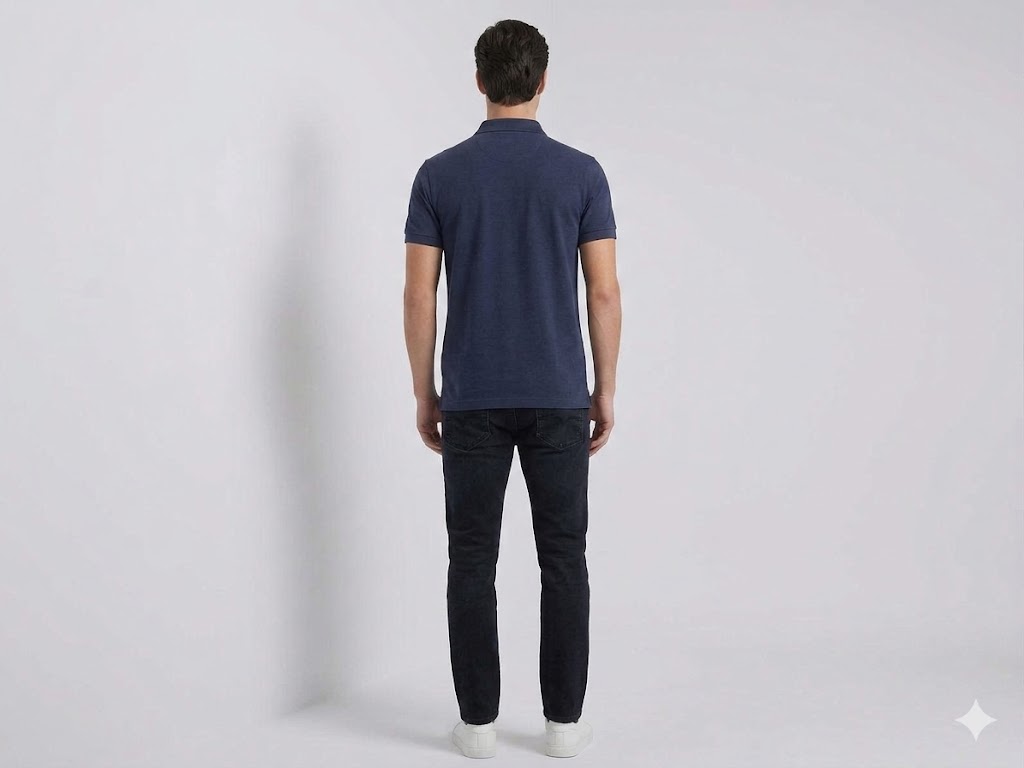 GUESS Erkek Polo Yaka Kısa Kollu Basic T-Shirt M6GP18K3086 - Lacivert