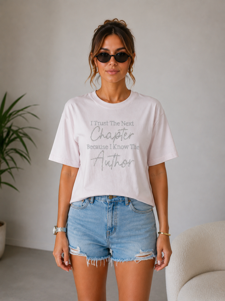 IT'S BASIC Baskılı T-shırt 5080 - pembe
