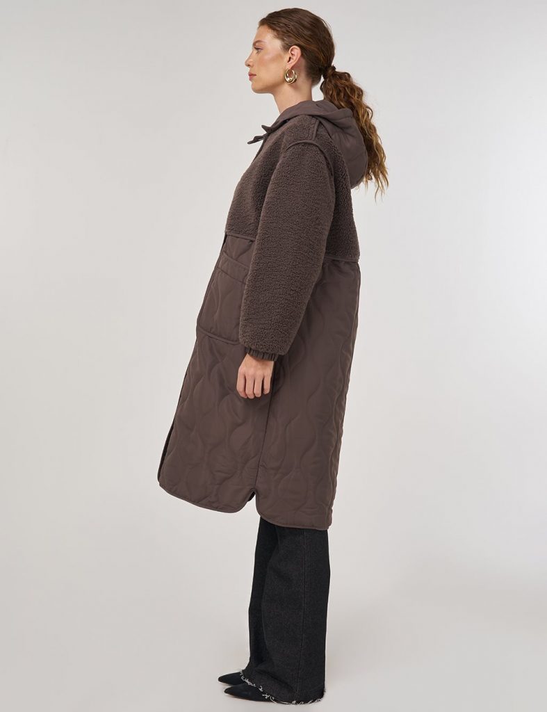 KAYRA Peluş Detaylı Anorak Mont 27352-26k