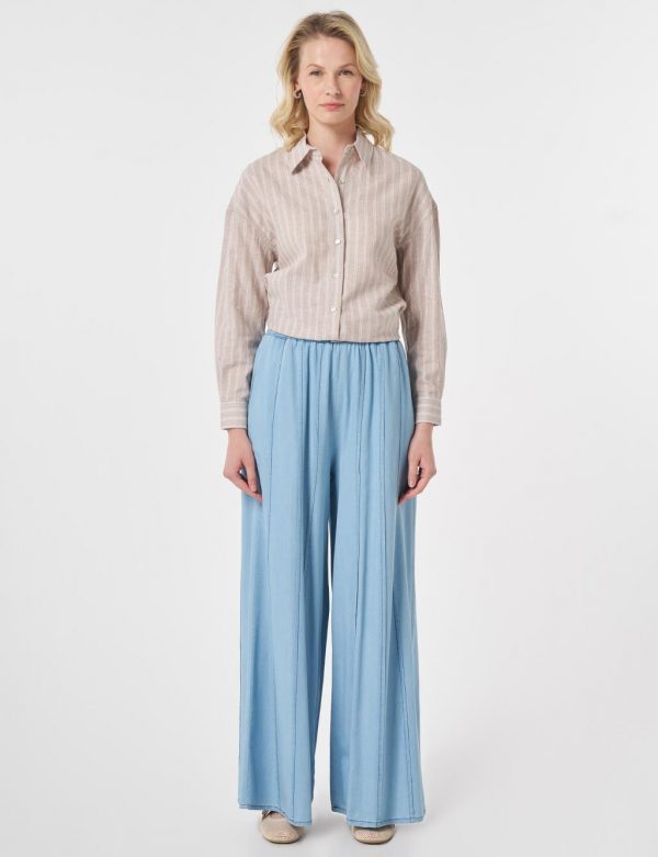 KAYRA Geniş Paça Lyocell Pantolon  19149