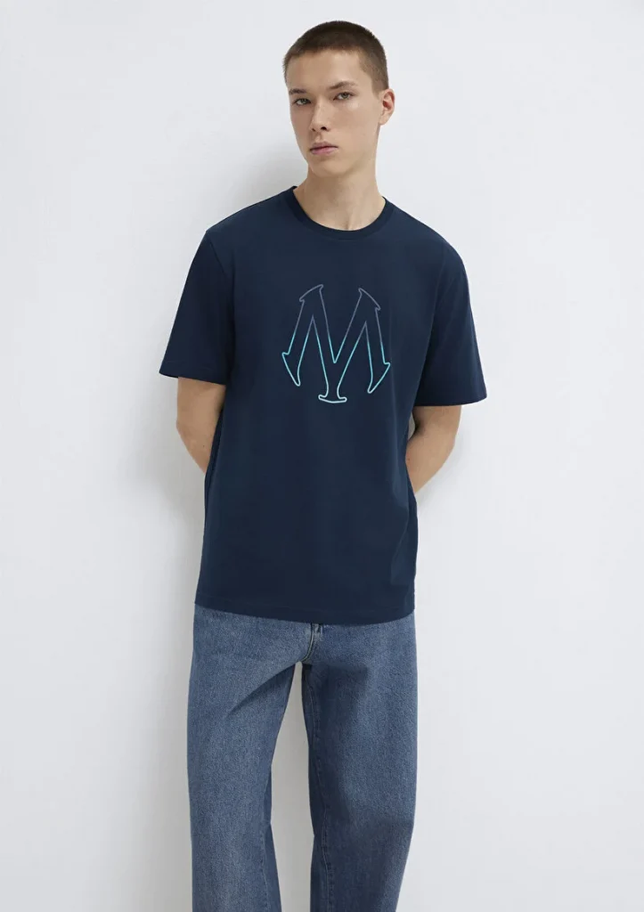 MAVİ Logo Baskılı Lacivert T-Shirt M0610635-70490 - MAVİ