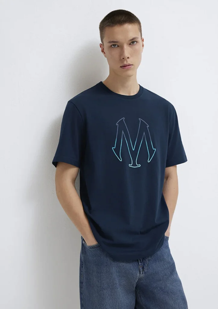 MAVİ Logo Baskılı Lacivert T-Shirt M0610635-70490 - MAVİ