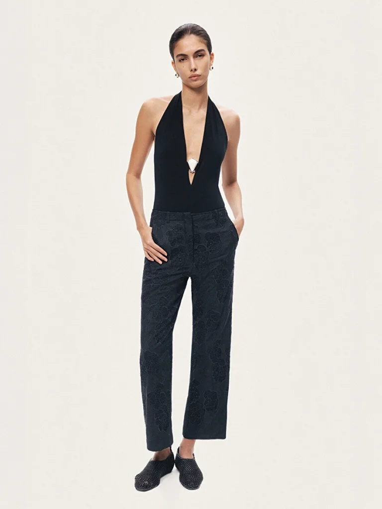 NOCTURNE Brode Detaylı Pantolon 3477 - Siyah