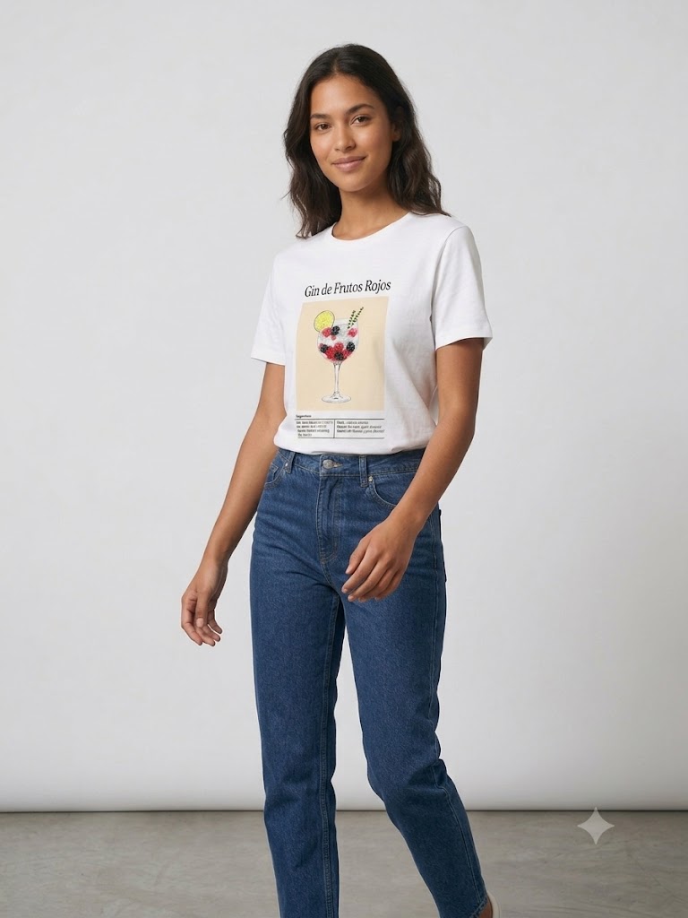 ONİX Baskılı Bisiklet Yaka Beyaz T-Shirt 2626-169 - Beyaz