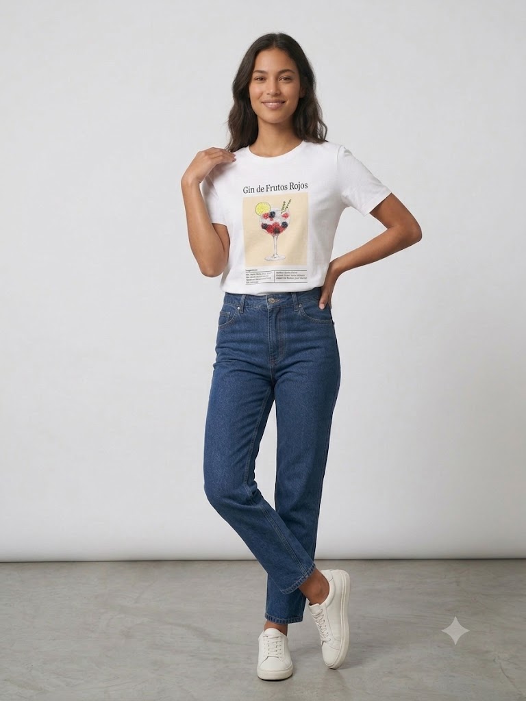 ONİX Baskılı Bisiklet Yaka Beyaz T-Shirt 2626-169 - Beyaz