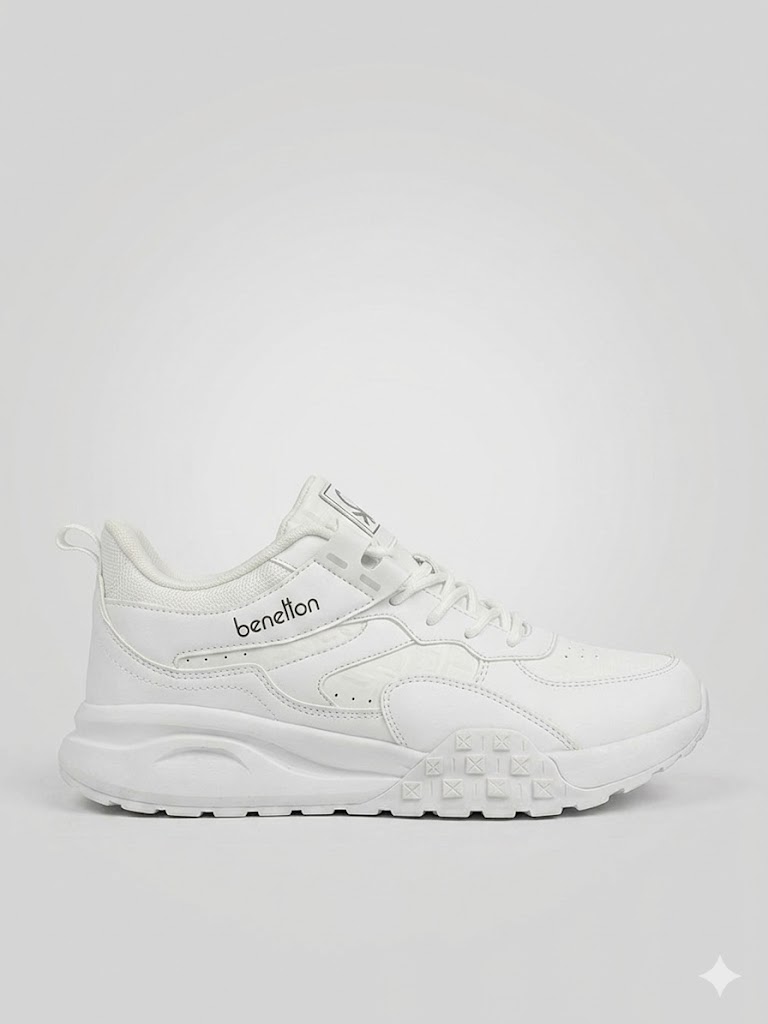 TERDA BENETTON Comfort Taban Sneaker 11504 - Beyaz