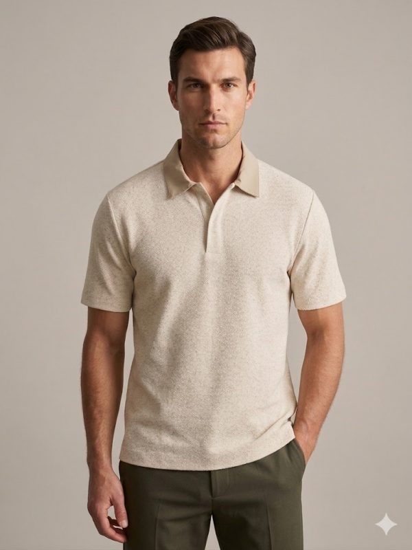 XINT Polo Yaka Dokulu Kısa Kollu T-Shirt 502358