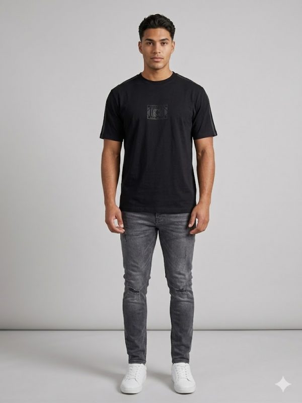 XINT Erkek Bisiklet Yaka T-Shirt 502365