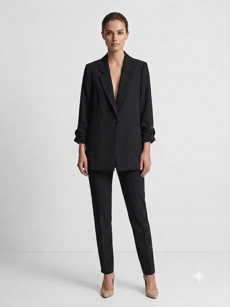 MARE SOLE Duble Kol Cepli Blazer Ceket 601 - Siyah