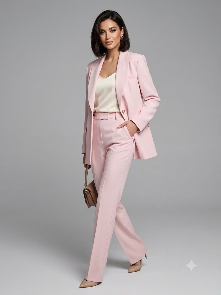 BEETHOVEN KADELLİ Blazer Ceket 56135 - PUDRA