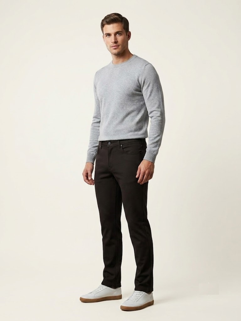 ECER Regular/Slim Fit Pantolon 15900610 - kahve