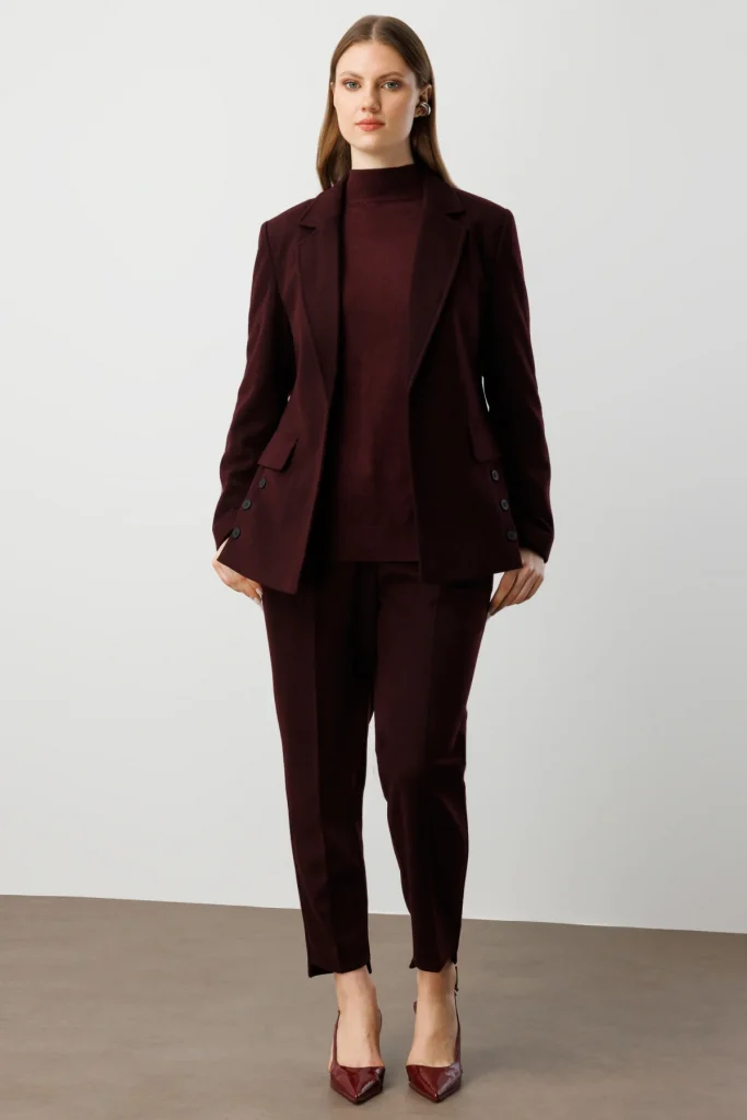 EKOL PANTOLON 5595 - bordo