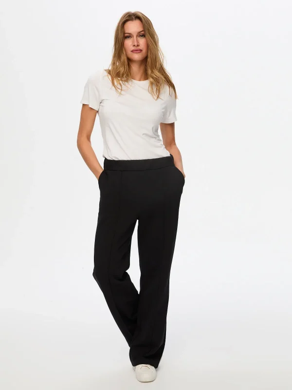 FAİK SÖNMEZ Önü Dikiş Detaylı Wide Leg Fit Eşofman Alt  002