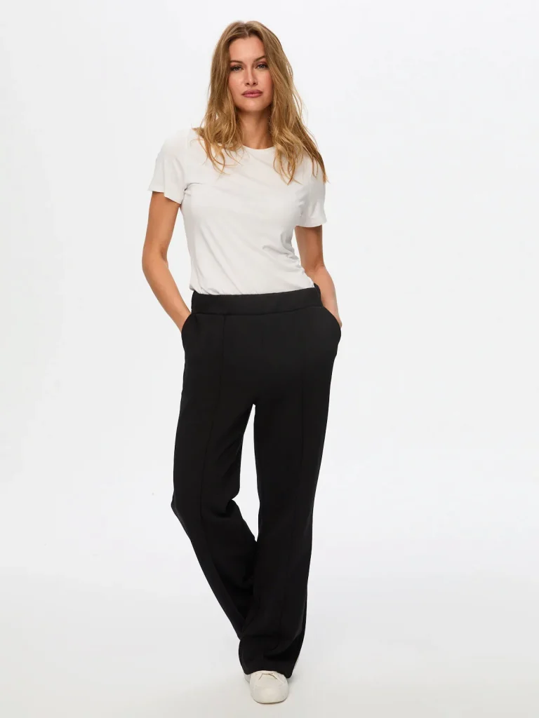 FAİK SÖNMEZ Önü Dikiş Detaylı Wide Leg Fit Eşofman Alt  002