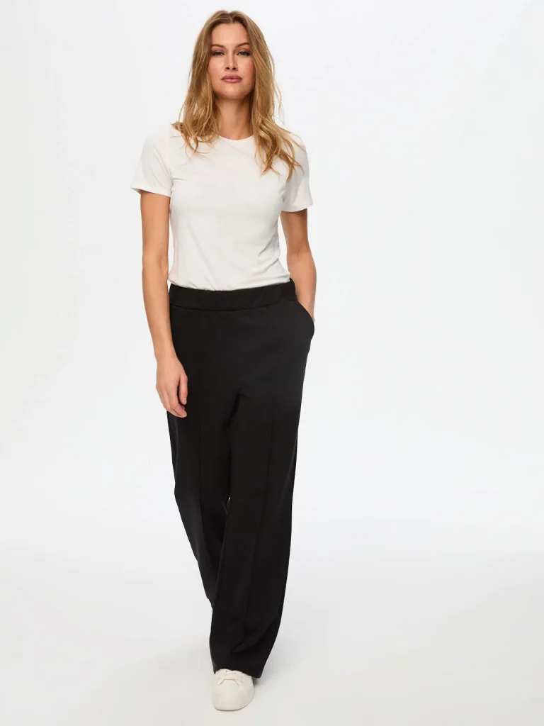 FAİK SÖNMEZ Önü Dikiş Detaylı Wide Leg Fit Eşofman Alt  002