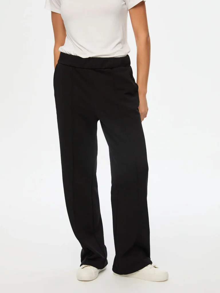 FAİK SÖNMEZ Önü Dikiş Detaylı Wide Leg Fit Eşofman Alt  002