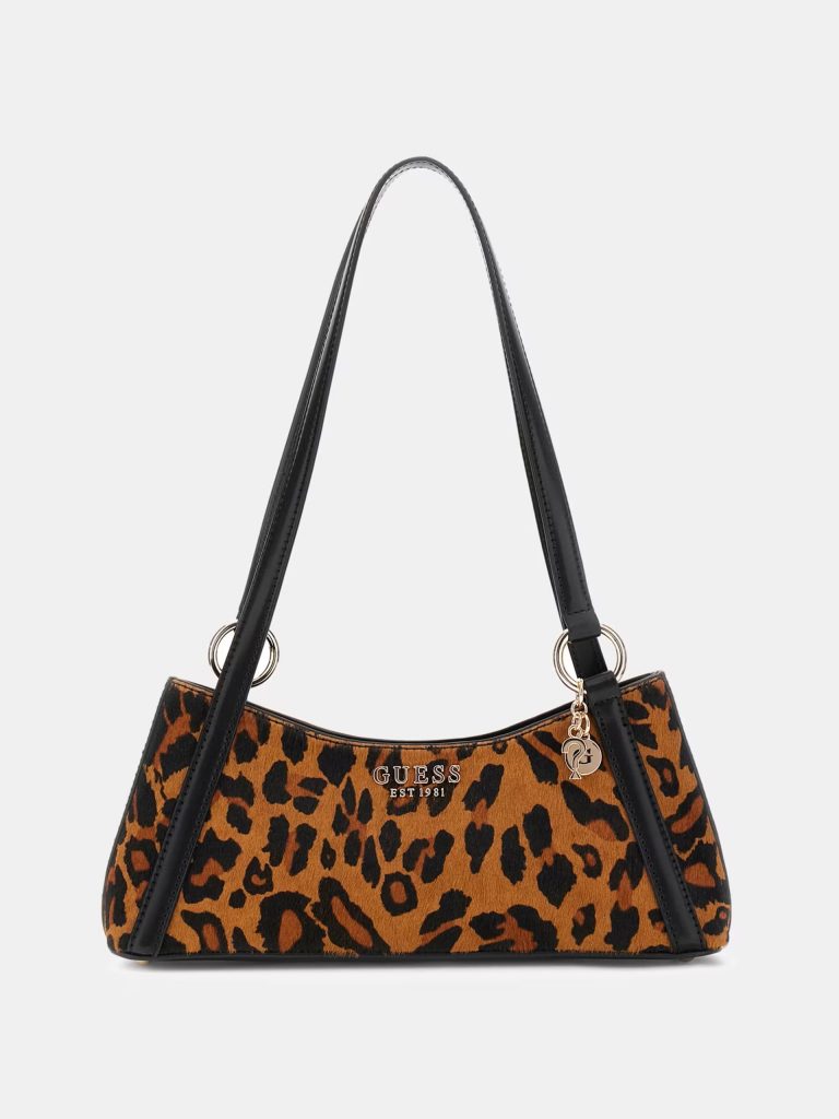 GUESS Domitilla hakiki deri omuz çantası HWLO7529180 - multi
