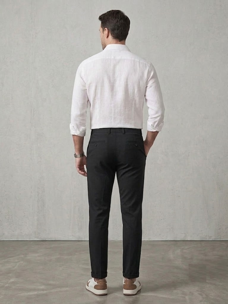 İNTEGRAL Esnek Kumaş Smart Casual Pantolon 8750 - Siyah
