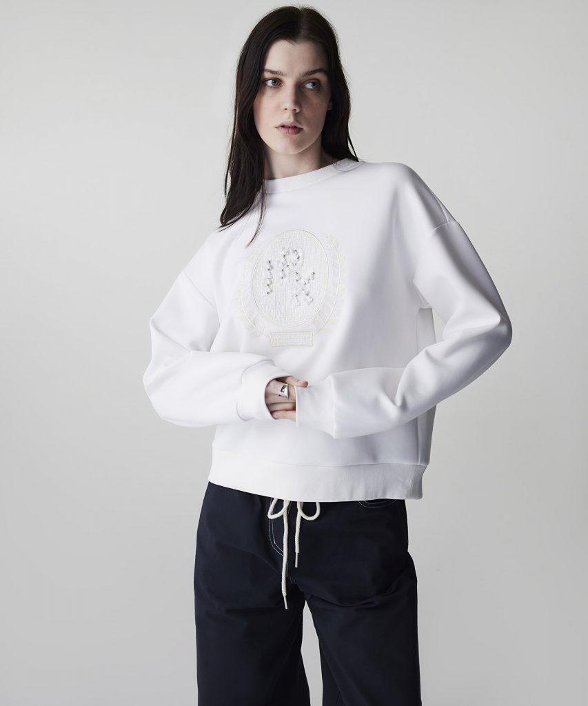 İPEKYOL Nakışlı Sweatshirt IS1260091006 - Beyaz