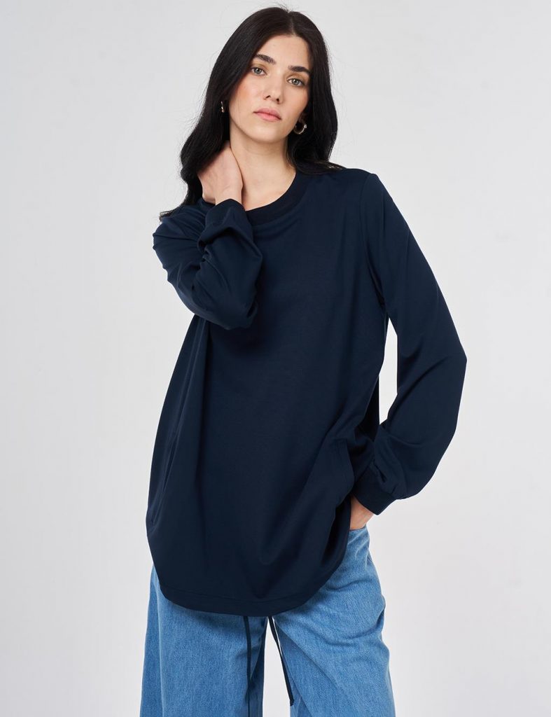 KAYRA Sıfır Yaka Örme Sweatshirt 70015