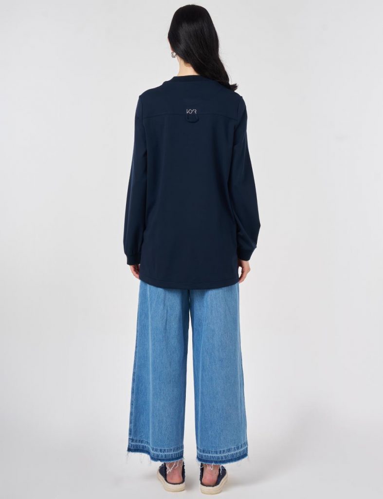 KAYRA Sıfır Yaka Örme Sweatshirt 70015