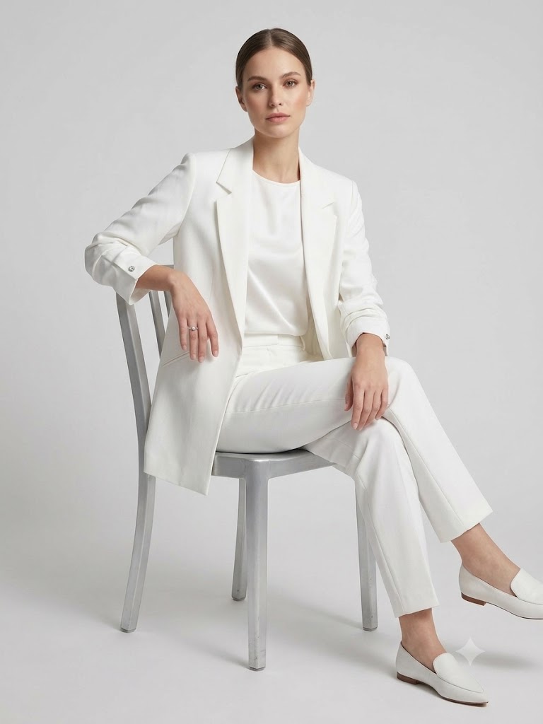 MARE SOLE Blazer Ceket 600 - Beyaz