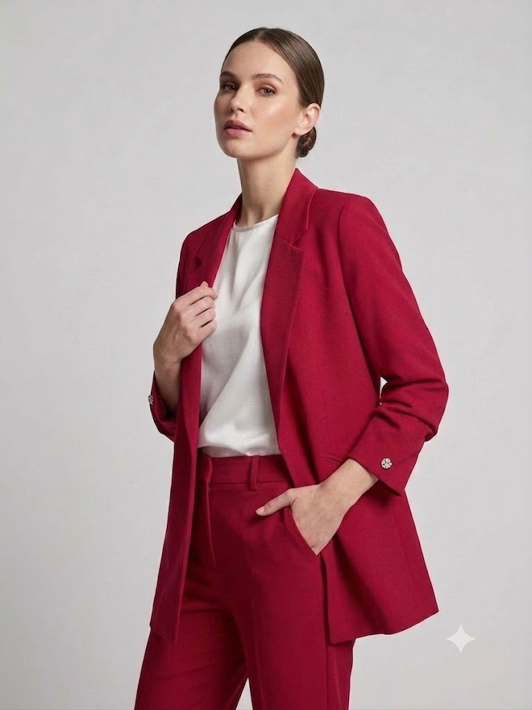MARE SOLE Blazer Ceket 600 - KIRMIZI